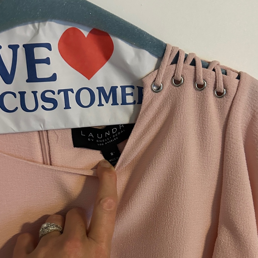 Pink LAUNDRY Dress with Shoulder Detail
